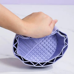 Makeup Brush Cleaning Scrubber Bowl Mat