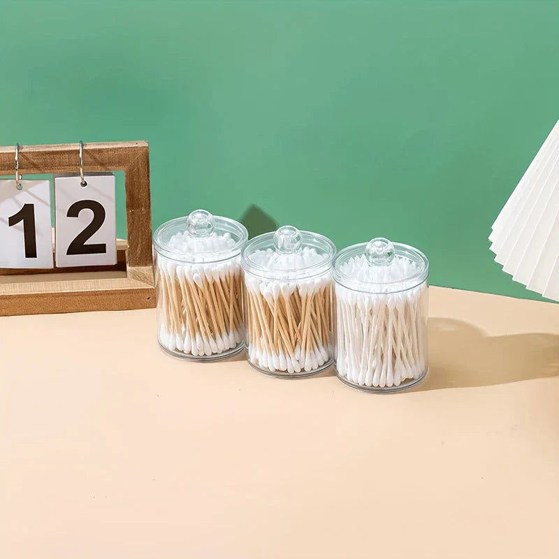 Makeup Brush Holder With Cotton Swab Pad Dispenser