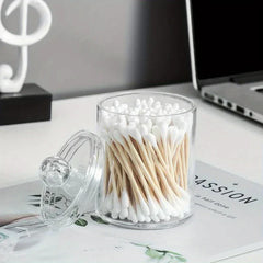 Makeup Brush Holder With Cotton Swab Pad Dispenser