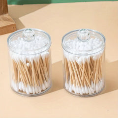 Makeup Brush Holder With Cotton Swab Pad Dispenser