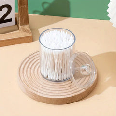 Makeup Brush Holder With Cotton Swab Pad Dispenser