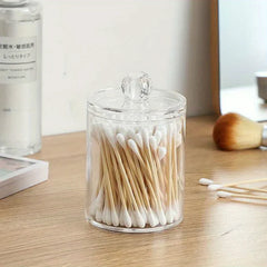 Makeup Brush Holder With Cotton Swab Pad Dispenser