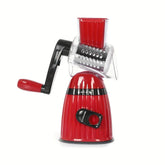 Manual Rotary Drum Grater Vegetable Slicer Shredder