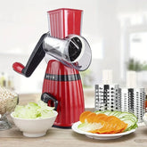 Manual Rotary Drum Grater Vegetable Slicer Shredder