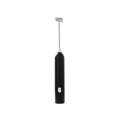 Whisk Mixer - Black handheld mixing tool with spring coil whisk head, shown against a plain white background
