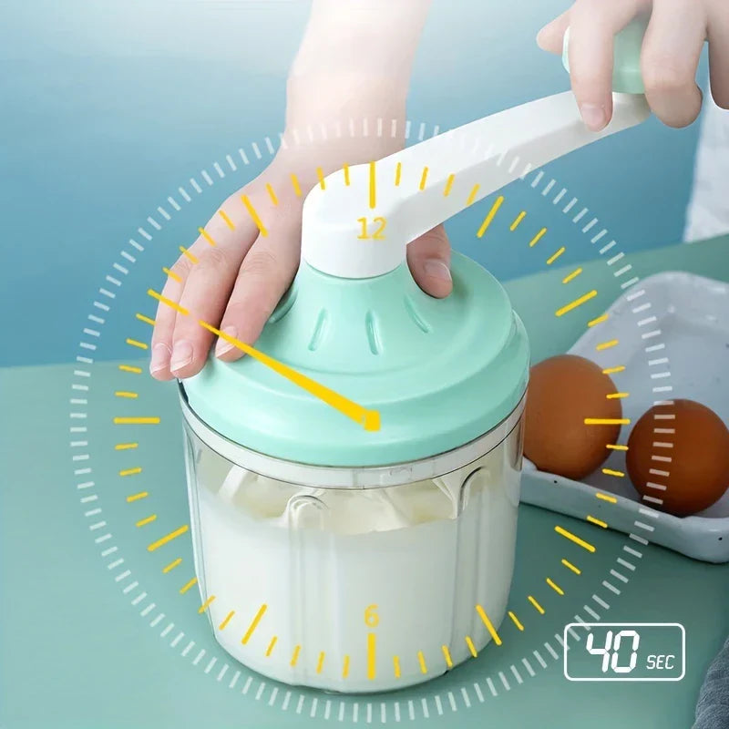 Close-up of hand whisk egg beater