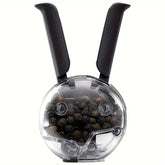 Manual Salt Pepper Grinder Set Glass Bottle