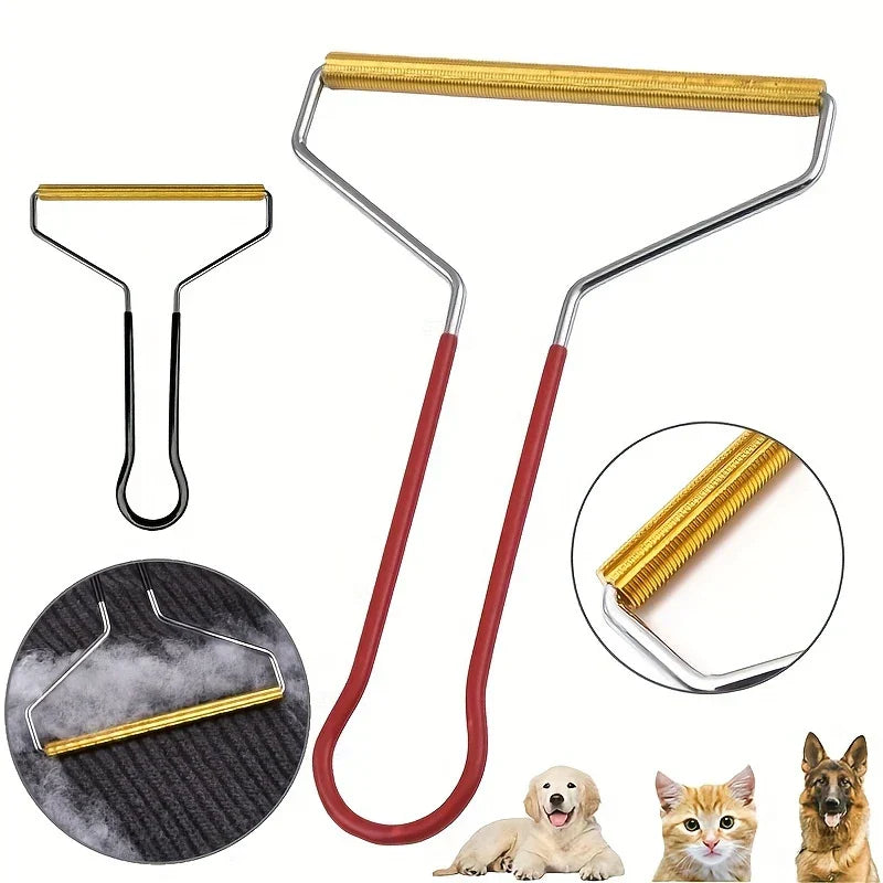 Close-up of the manual pilling remover comb