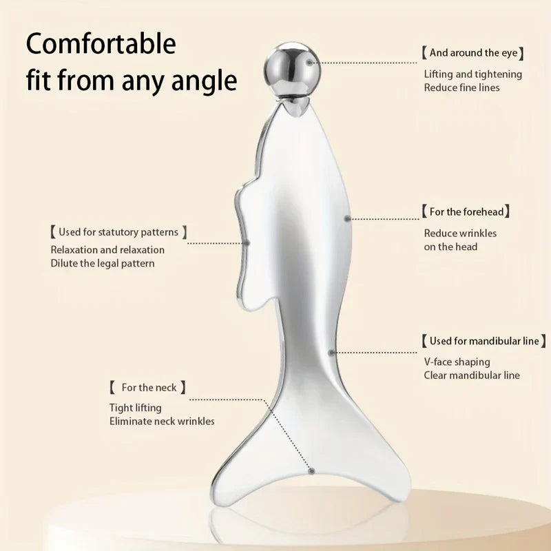 Mermaid Wing Gua Sha Facial Tool Massager