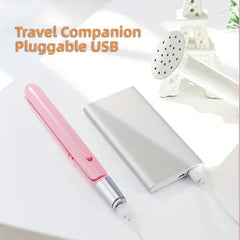 Mini 2-in-1 Hair Straightener Curling Iron Travel