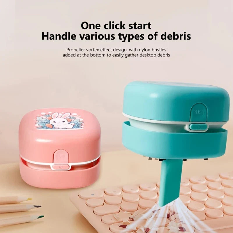 Mini Desktop Vacuum Cleaner Battery Operated