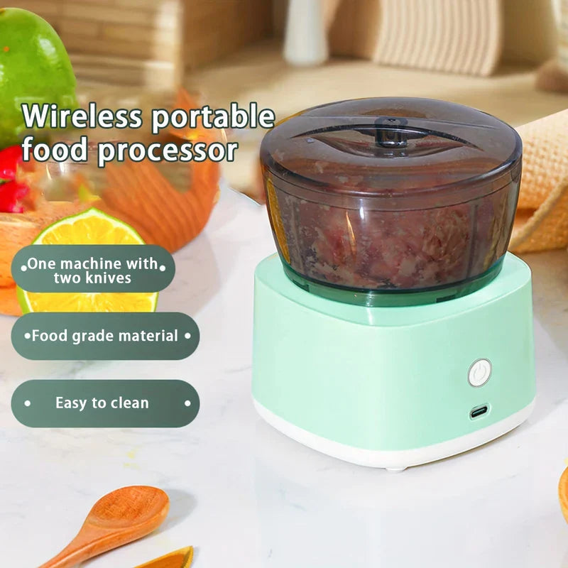 Mini Electric Food Processor Chopper Grinder