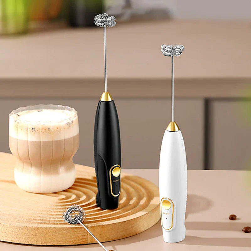 Mini Electric Milk Frother Whisk Foam Maker