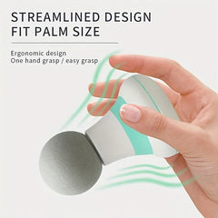 Percussion Massage Gun - Hand holding the mini massage device demonstrating ergonomic one-hand grip