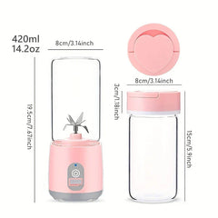 Juicer cup blender with lid and charging cable