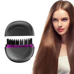 Mini Portable Hair Straightener Brush Comb
