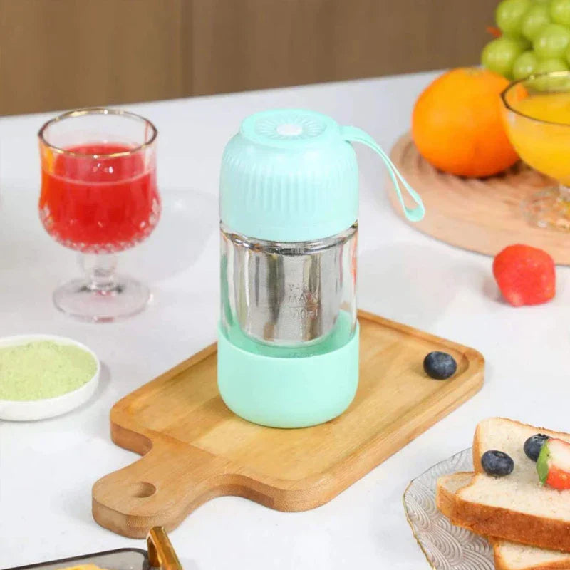 Mini portable juicer blender cup personal blending a green smoothie