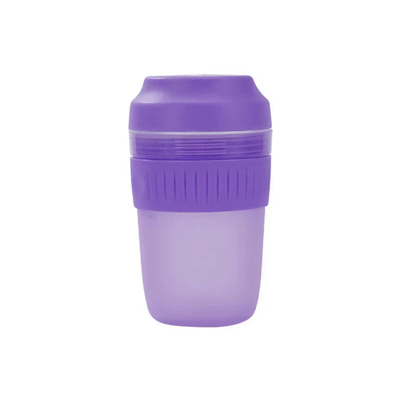 Portable Juicer Blender - Purple two-tone portable cup against a plain white background.