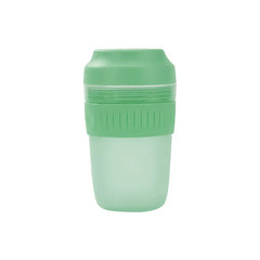 Portable Juicer Blender - Green two-tone portable cup against a plain white background.