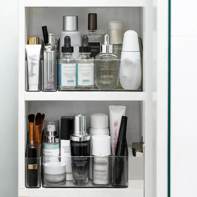 Mirrored Glass Storage Organizer Box