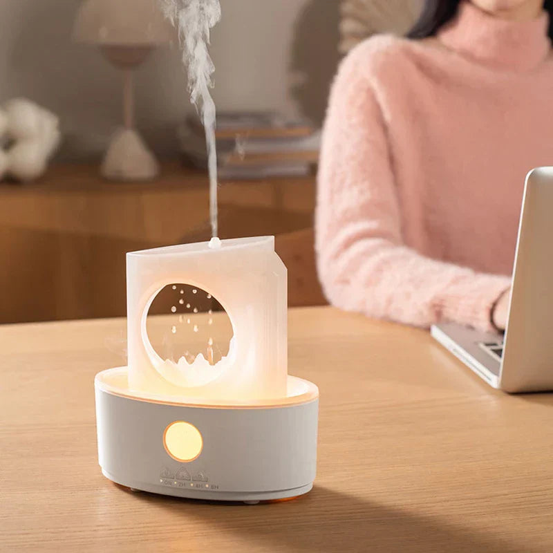 Moon White Quiet Cool Mist Humidifier Diffuser