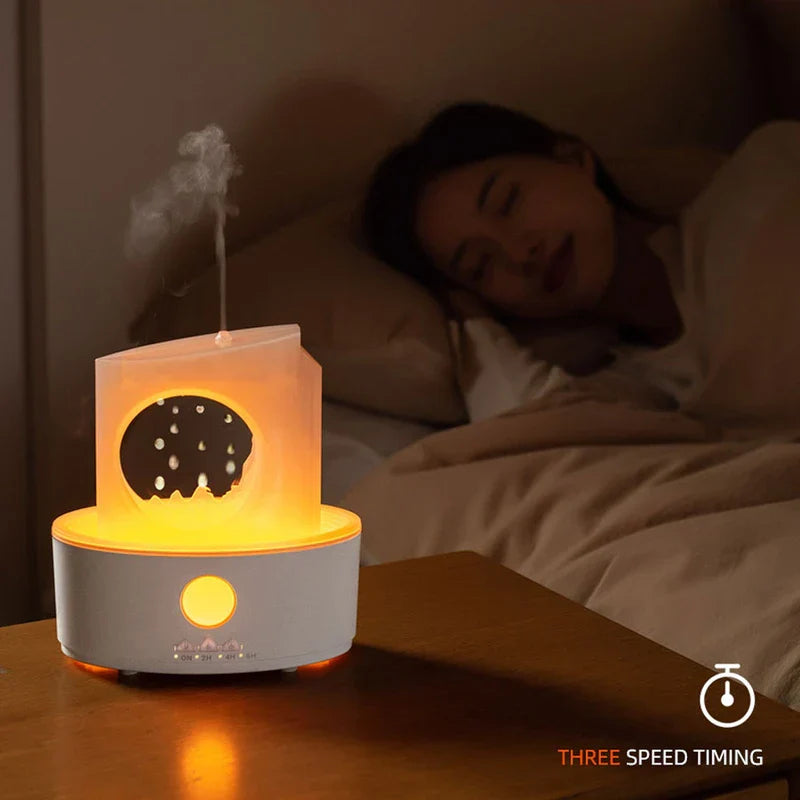 Moon White Quiet Cool Mist Humidifier Diffuser