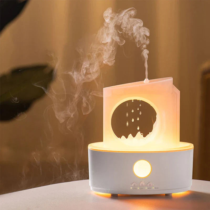 Moon White Quiet Cool Mist Humidifier Diffuser