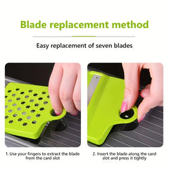 Multi-Blade Mandoline Vegetable Slicer Grater