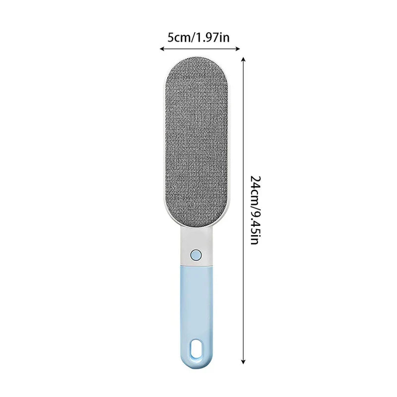 A multifunctional cleaning brush shown with total length 24cm and brush head width 5cm on a white background.