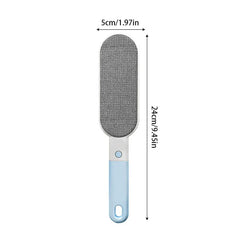 A multifunctional cleaning brush shown with total length 24cm and brush head width 5cm on a white background.