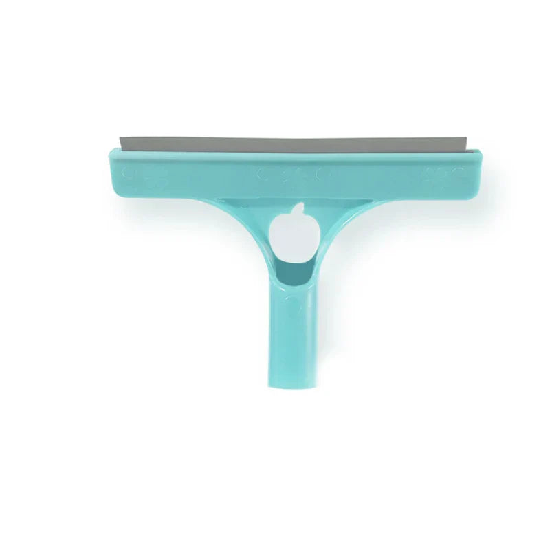 Multifunctional window squeegee cleaner with scrubber and sprayer