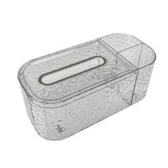 Multifunctional tissue box holder with storage compartments