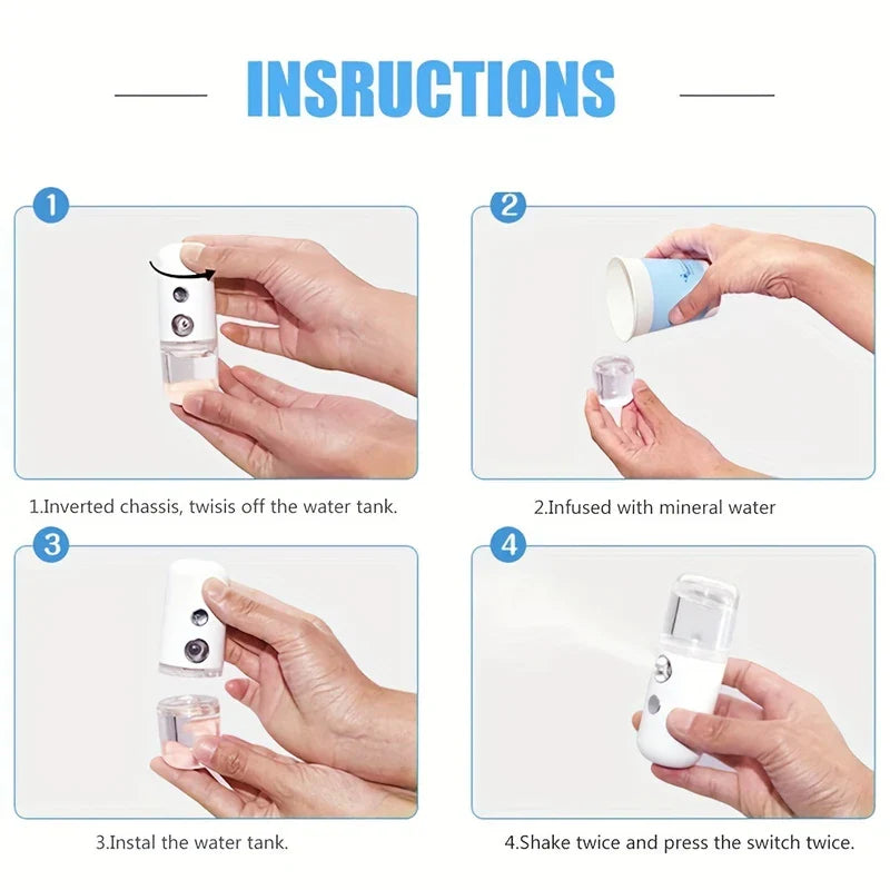 Nano Facial Mist Sprayer Portable Atomizer