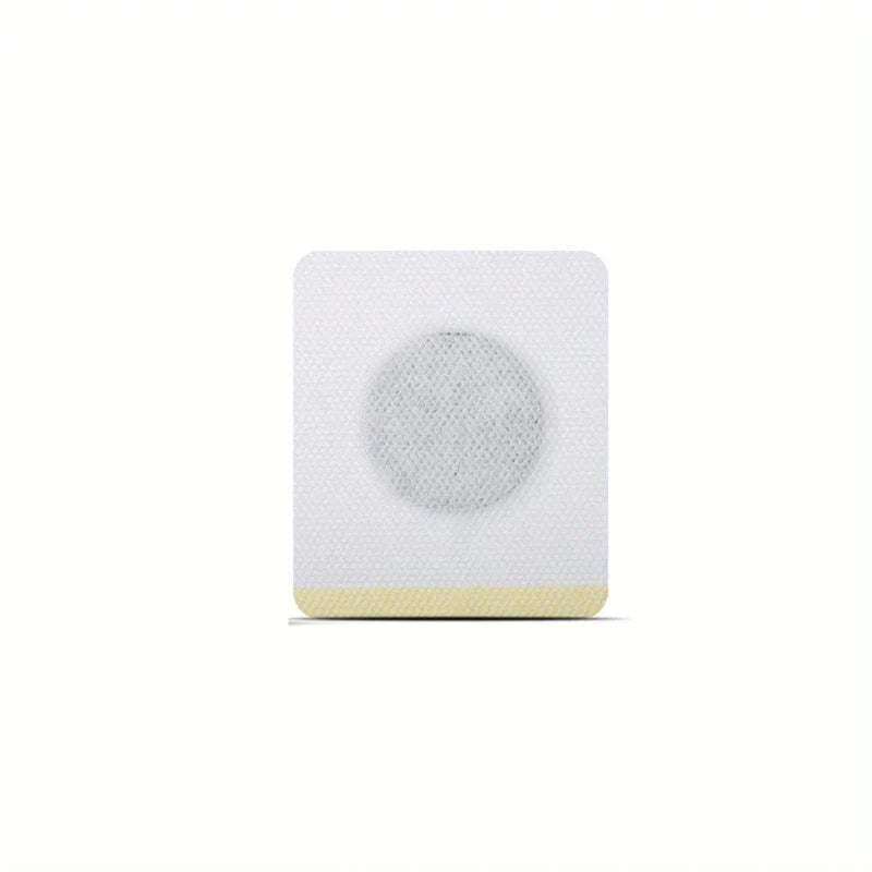 Natural Sleep Aid Patch Insomnia Relief - Square white adhesive patch with textured circular center and pale yellow bottom edge