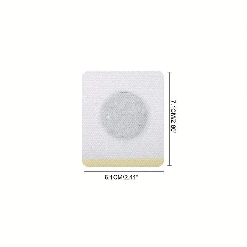 Natural Sleep Aid Patch Insomnia Relief - White adhesive sleep patch shown with its length and width measurements