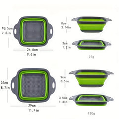 Nesting Colander Mixing Bowl Set Strainer Basket