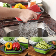Nesting Colander Mixing Bowl Set Strainer Basket