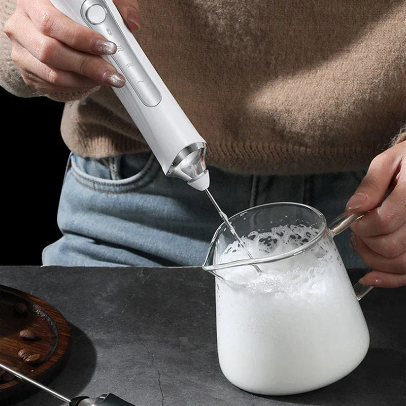 New #3 Electric Milk Frother Whisk (Dual Head)