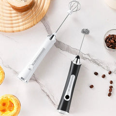 New #3 Electric Milk Frother Whisk (Dual Head)