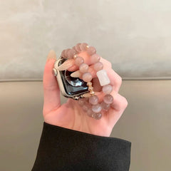 Serenity Band: Pink Cat's Eye Crystal for Apple Watch - New HomeGoods