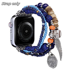 Parisian Love Handmade Beaded Band for Apple Watch - New HomeGoods