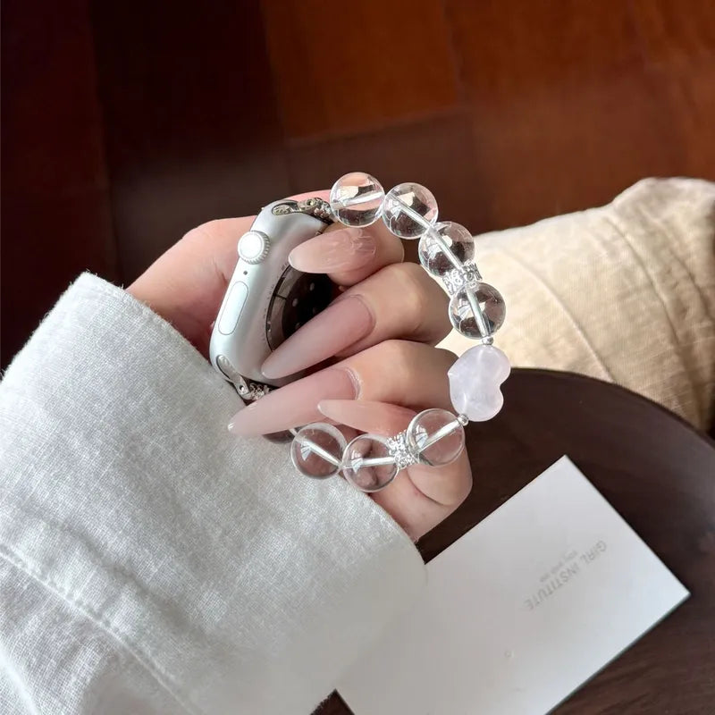 Stardust Band: Candy Crystal Beaded Strap for Apple Watch New Home Goods