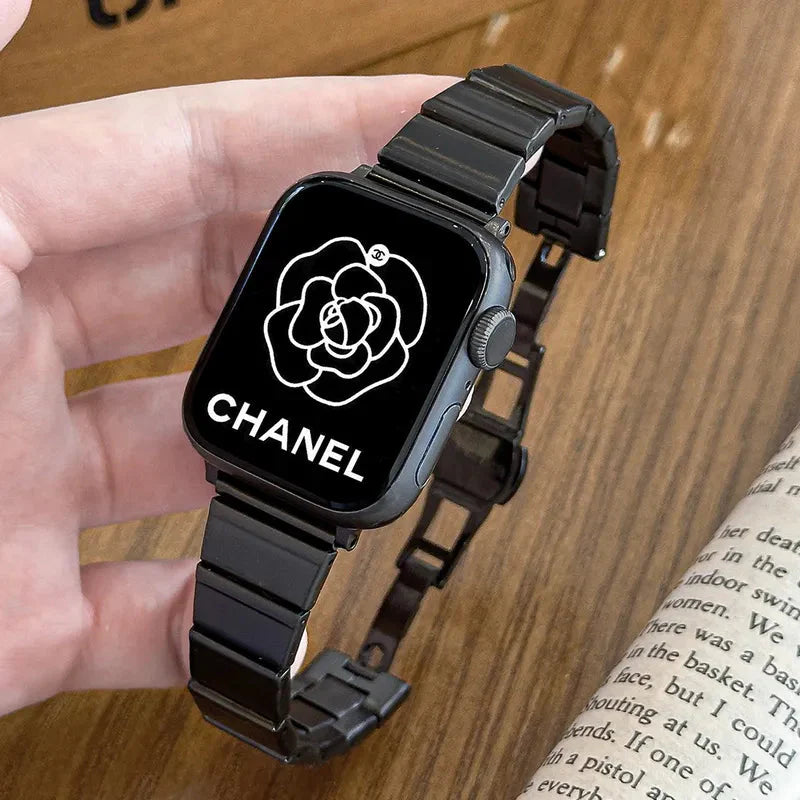 Metro Band: Sleek Minimalist Stainless Steel for Apple Watch New Home Goods