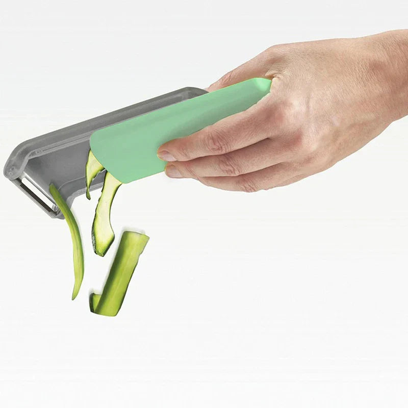 Peeler With Storage Container Catcher Box