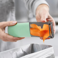 Peeler With Storage Container Catcher Box