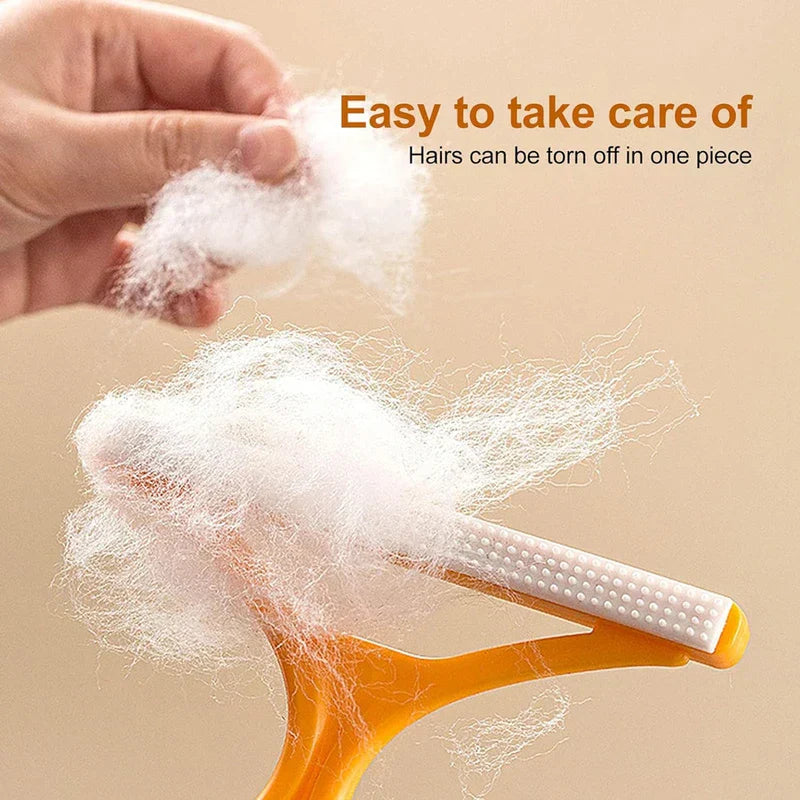 Pet Grooming Deshedding Brush Comb with fur removed