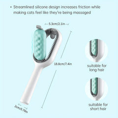 Pet hair remover brush close-up