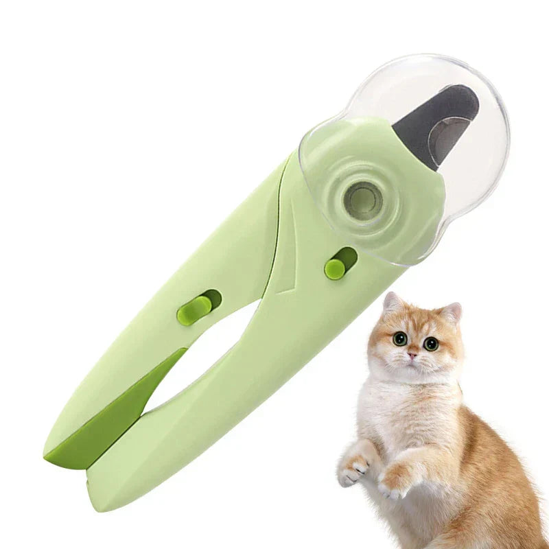 Close-up of pet nail clippers blades