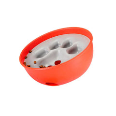 Pet Slow Feeder Puzzle Bowl Dish with maze-like ridges for dogs