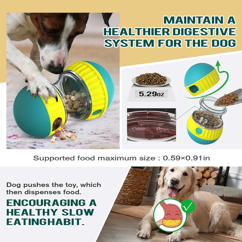 Pet Treat Dispensing Ball Toy Slow Feeder Puzzle